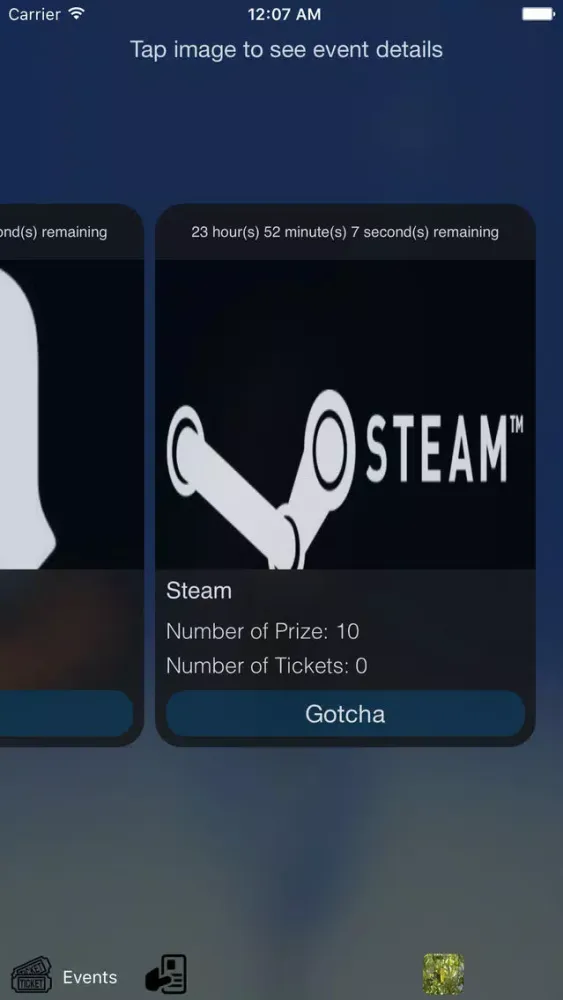 Gotcha! - Get ticket for daily prizes Screenshots