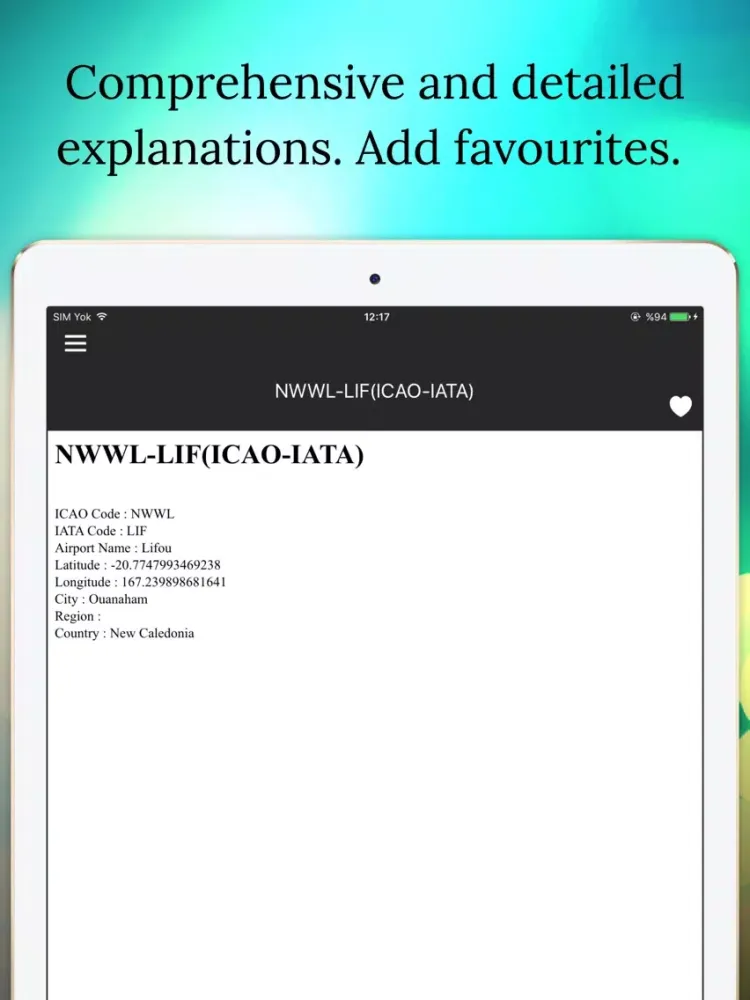 Aviation Dictionary Offline iPad  Screenshots