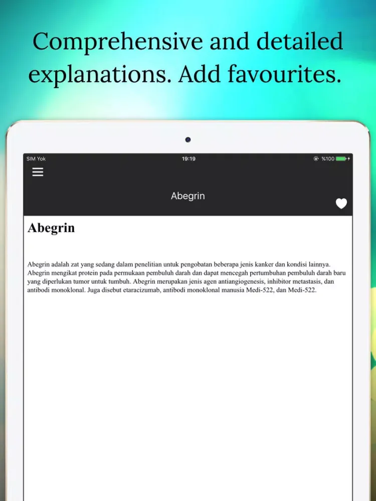 Health Indonesian Dictionary Offline iPad  স্ক্রিনশট