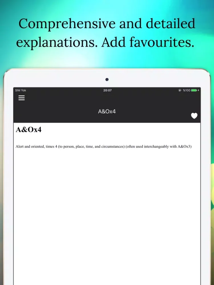 Medical Abb Dictionary Offline iPad  স্ক্রিনশট