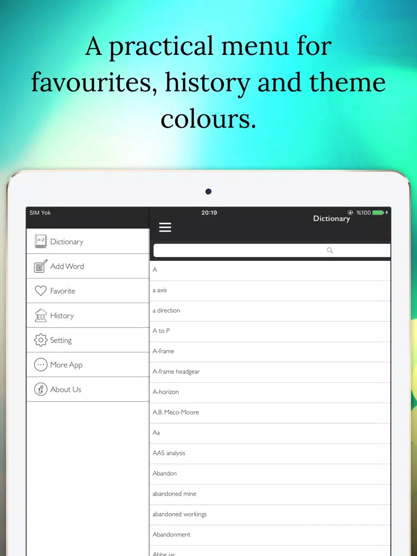 Mining Dictionary Offline iPad 应用截图