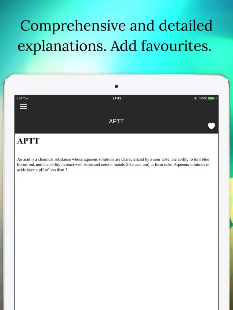 Pathology Dictionary Offline iPad  Ekran Görüntüleri