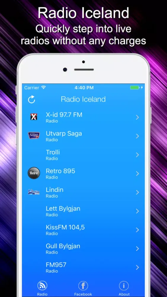 Radio Iceland - Live Radio Listening Ekran Görüntüleri