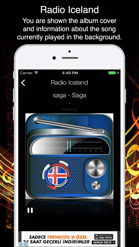 Radio Iceland - Live Radio Listening Ekran Görüntüleri