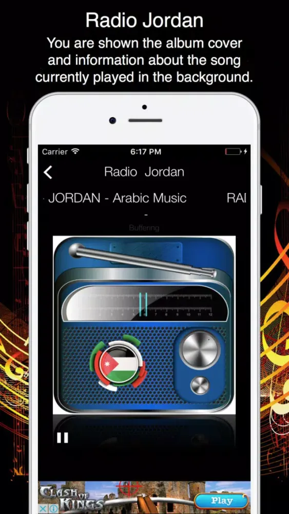 Zrzuty ekranu Radio Jordan - Live Radio Listening