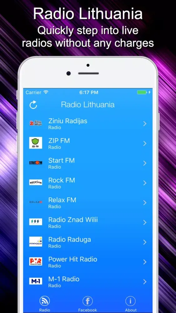 Capturas de pantalla de Radio Lithuania - Live Radio Listening