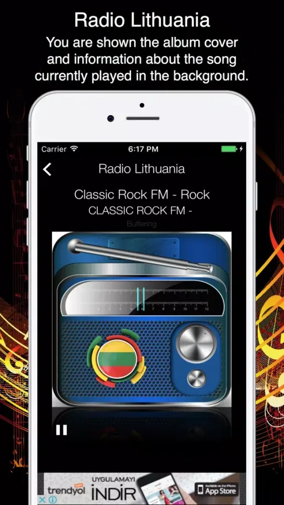 Capturas de pantalla de Radio Lithuania - Live Radio Listening