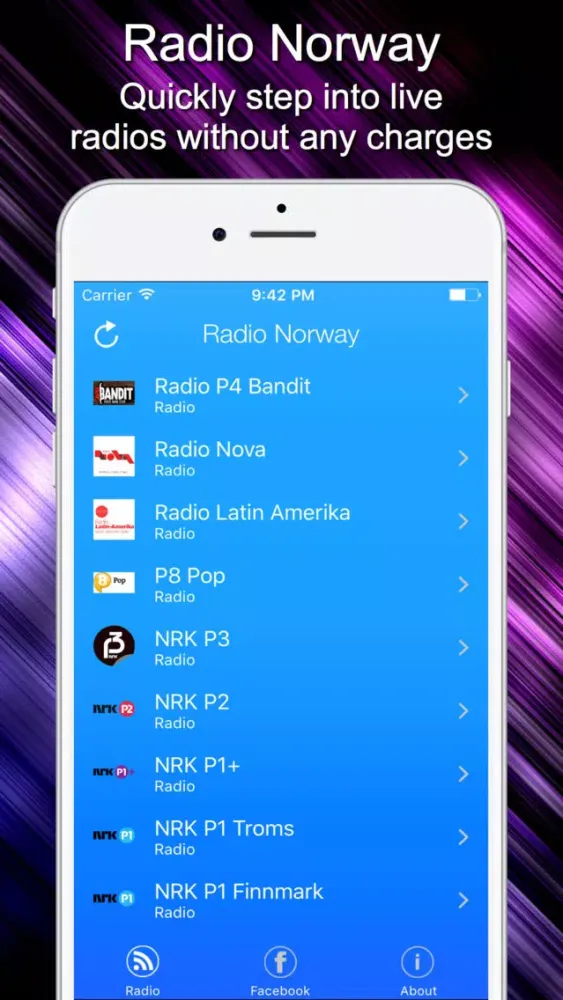 Radio Norway - Live Radio Listening Screenshots