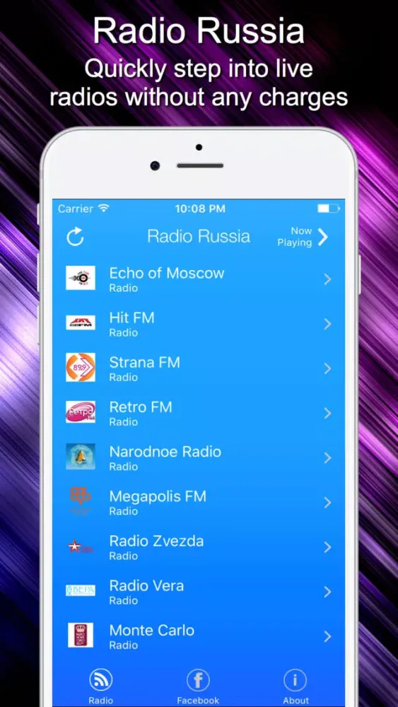 Ảnh chụp màn hình của Radio Russia - Live Radio Listening