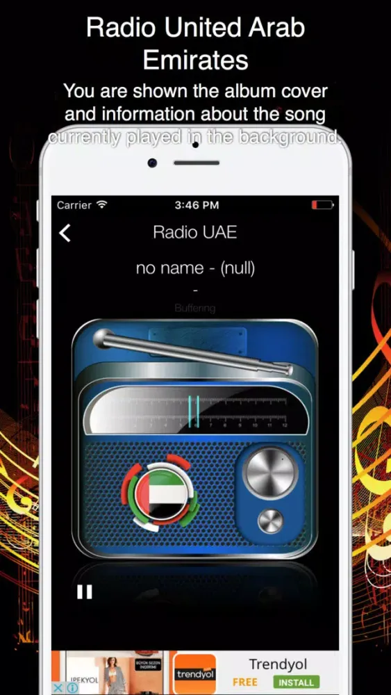 Скриншоты Radio United Arab Emirates - Live Radio Listening