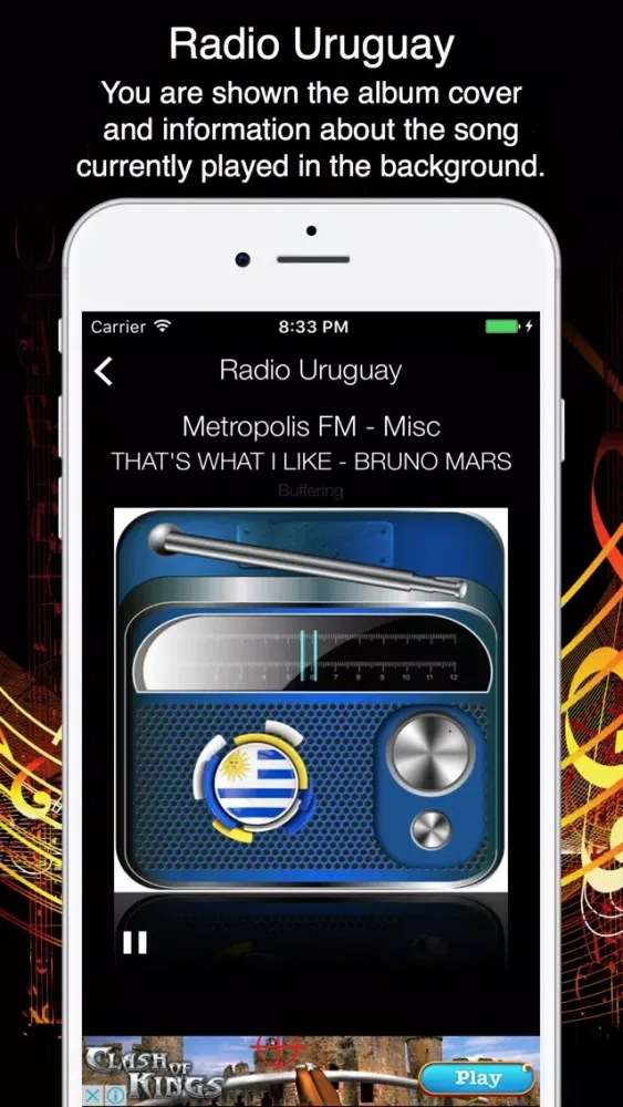 Скриншоты Radio Uruguay - Live Radio Listening