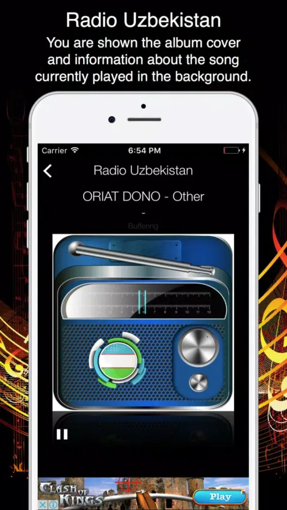 Radio Uzbekistan - Live Radio Listening স্ক্রিনশট