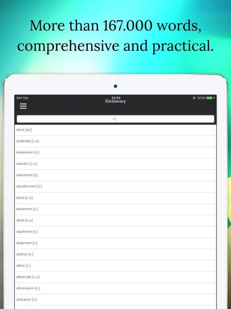 Synonym Dictionary Offline iPad  스크린샷