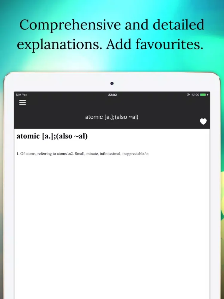 Synonym Dictionary Offline iPad  스크린샷