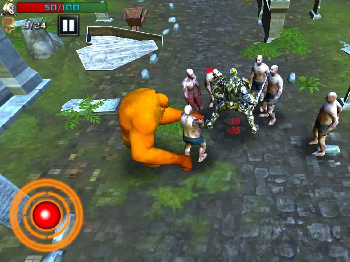 Tangkapan skrin Zombie In Cemetery iPad 