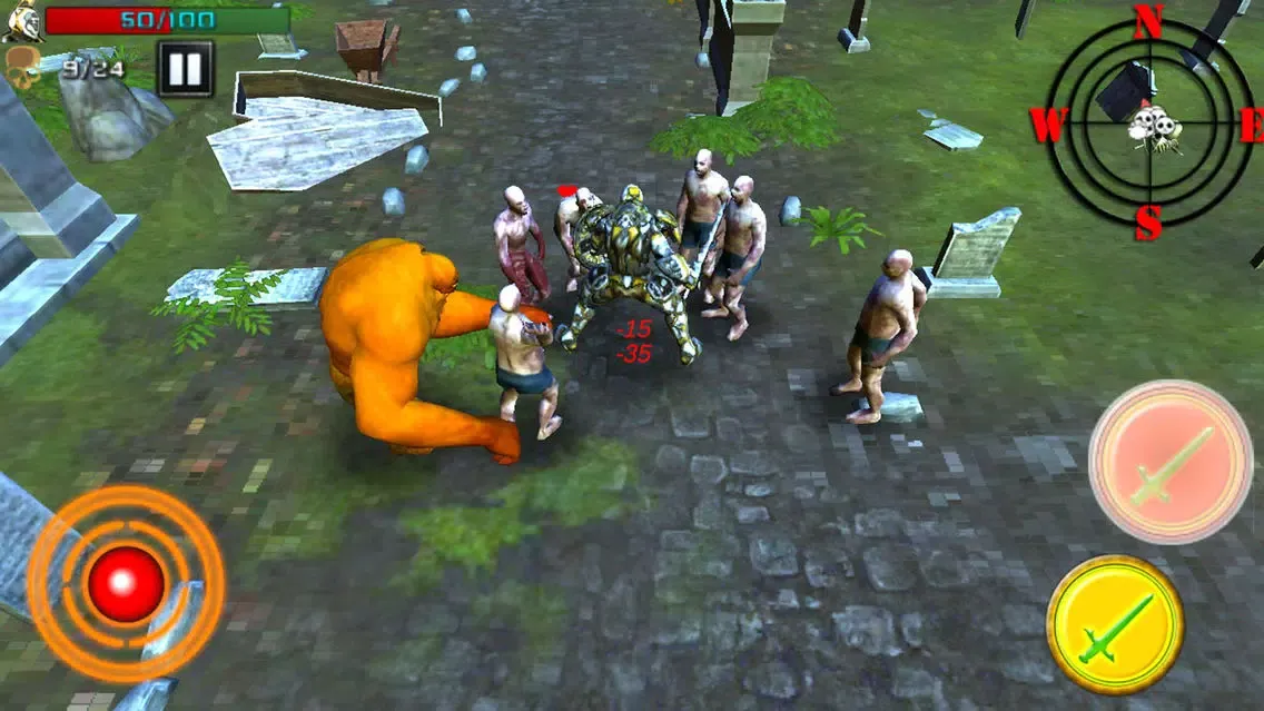 Tangkapan skrin Zombie In Cemetery