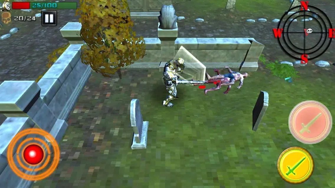 Tangkapan skrin Zombie In Cemetery