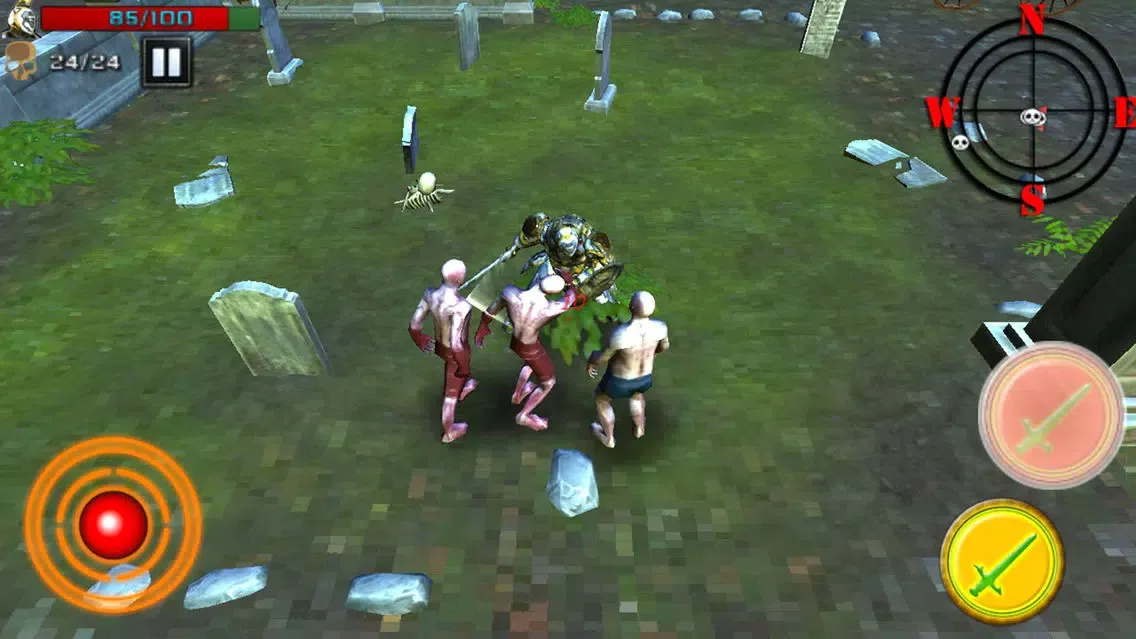 Tangkapan skrin Zombie In Cemetery