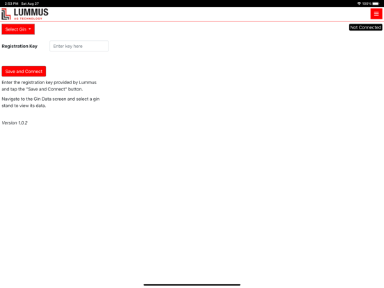 Lummus Cotton Gin Monitor iPad 应用截图