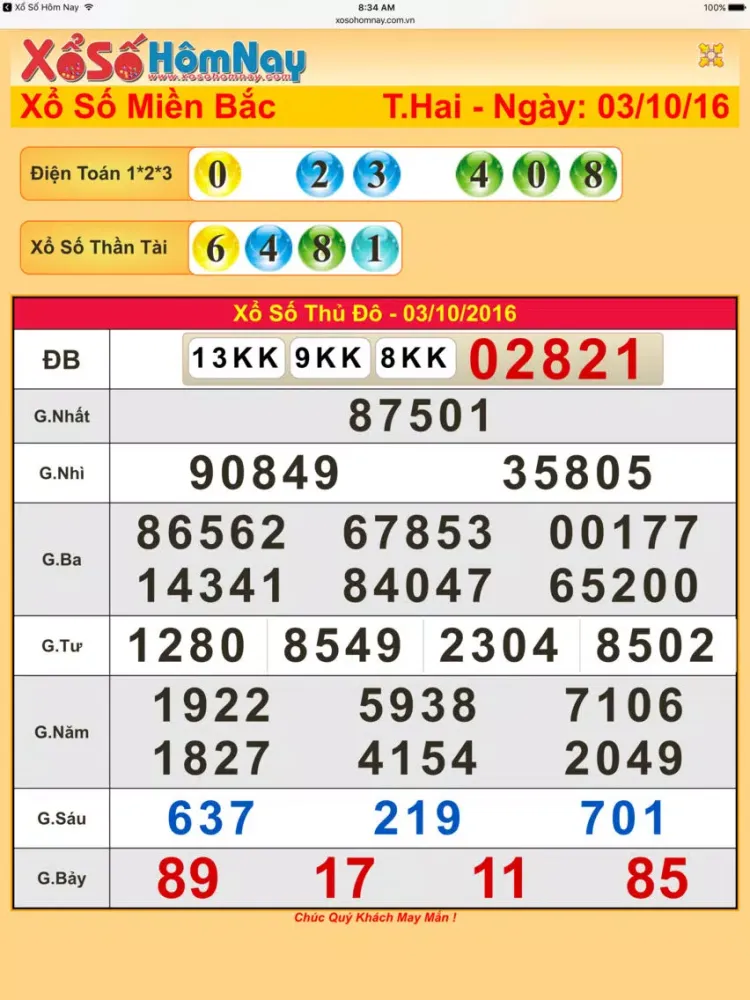Zrzuty ekranu Xổ Số Hôm Nay iPad 