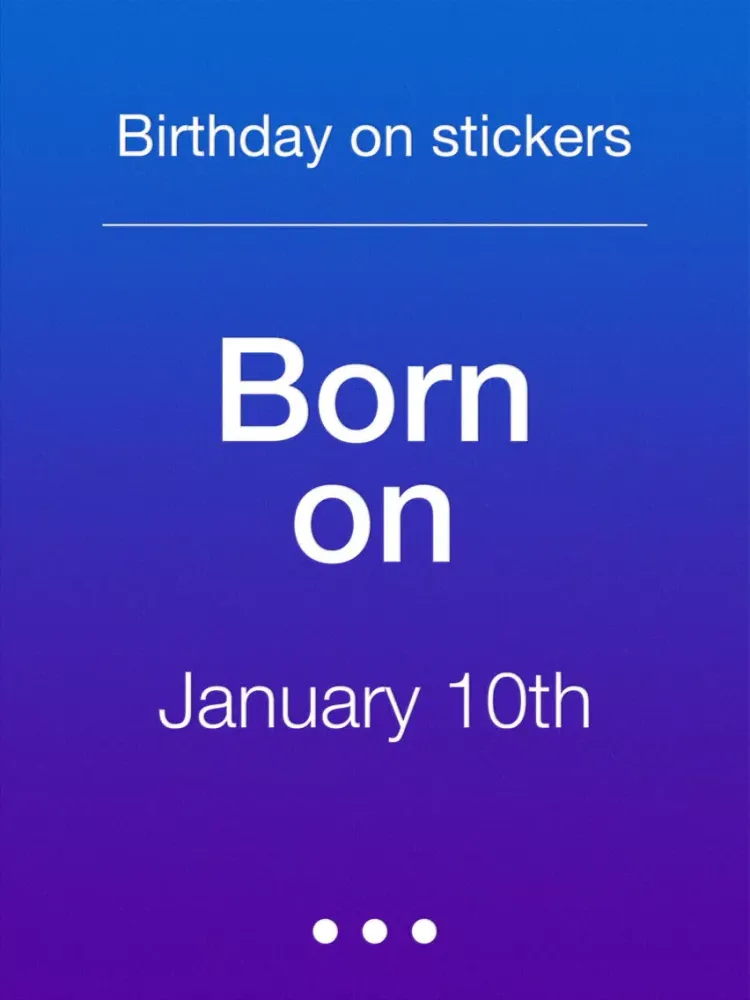 صور Born on Jan.10th | Great B-day iPad 