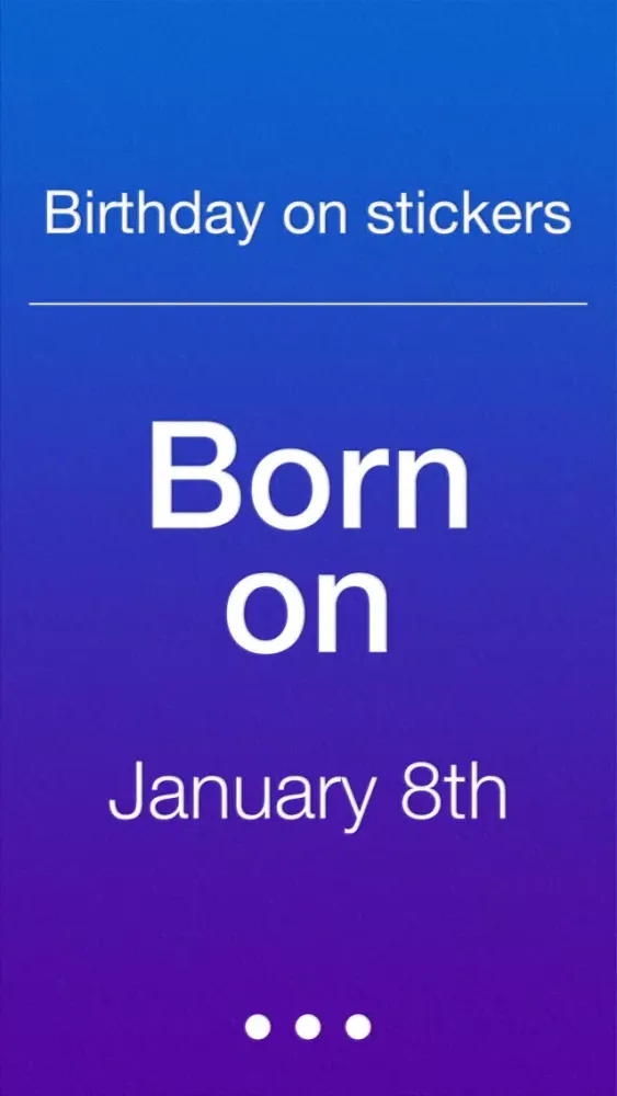 Ảnh chụp màn hình của Born on Jan.8th | Great B-day