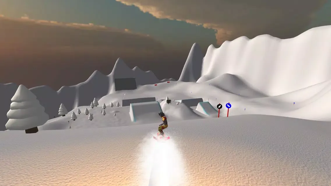 Ảnh chụp màn hình của Mad Snowboarding