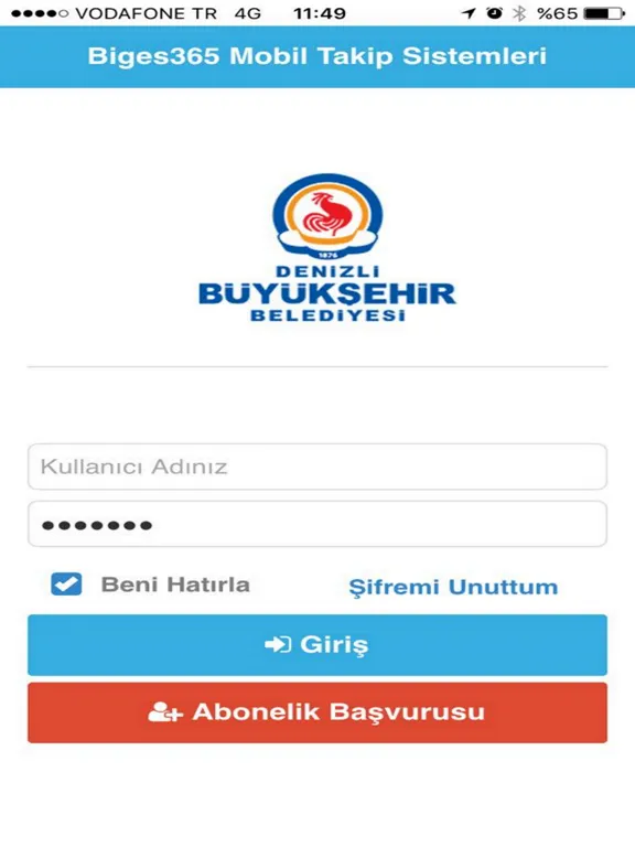 Denizli Mobil Takip iPad  Ekran Görüntüleri