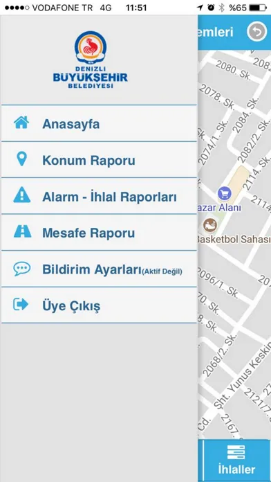 Denizli Mobil Takip Ekran Görüntüleri