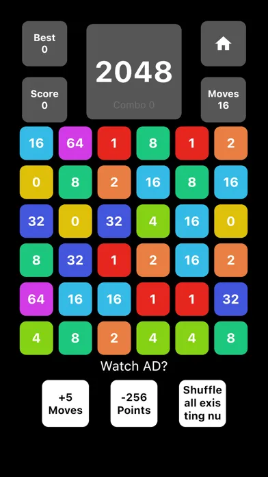 Ảnh chụp màn hình của 2048 Match - Puzzle Game