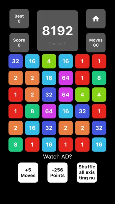 Ảnh chụp màn hình của 2048 Match - Puzzle Game