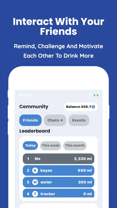 Screenshot di Kayan Water Tracker