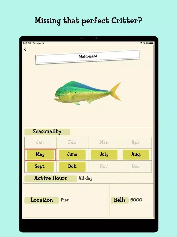CritterDex iPad  স্ক্রিনশট