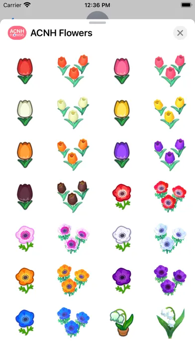 ACNH Flowers Screenshots