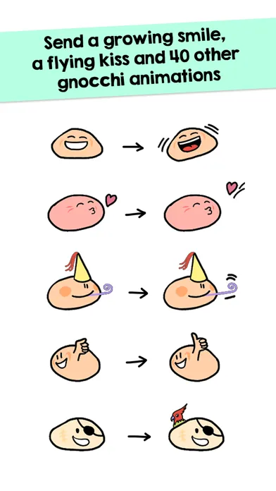 Gnocchi ANIMATED Emoji應用截圖