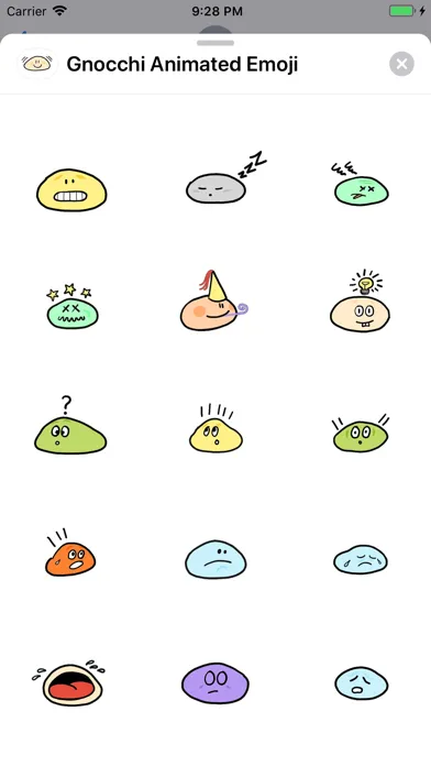 Gnocchi ANIMATED Emoji應用截圖