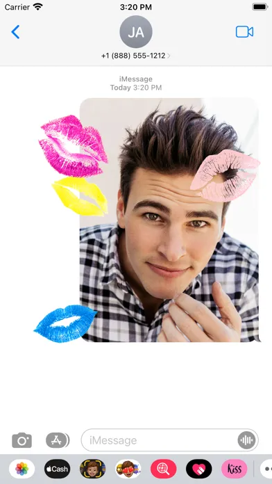 Capturas de tela do Lipstick Kiss