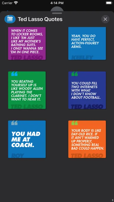 Tangkapan skrin Ted Lasso Quotes