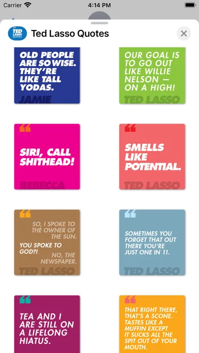 Tangkapan skrin Ted Lasso Quotes