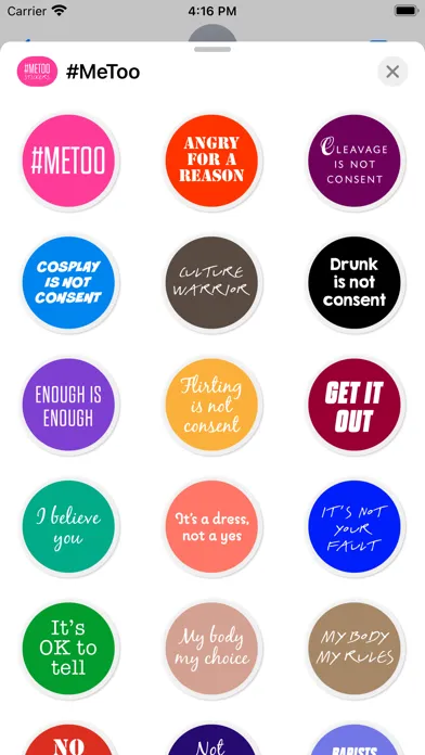 #MeToo Stickers 스크린샷