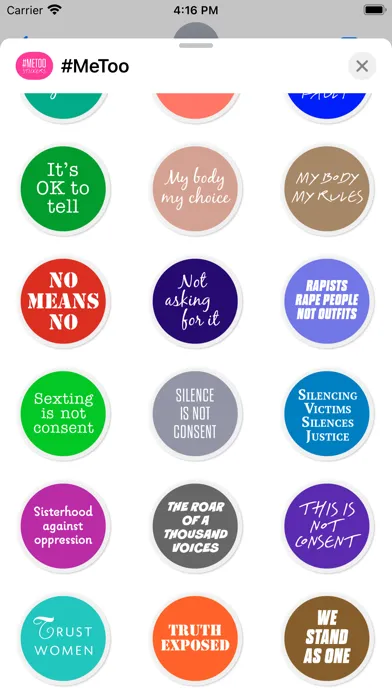 #MeToo Stickers 스크린샷