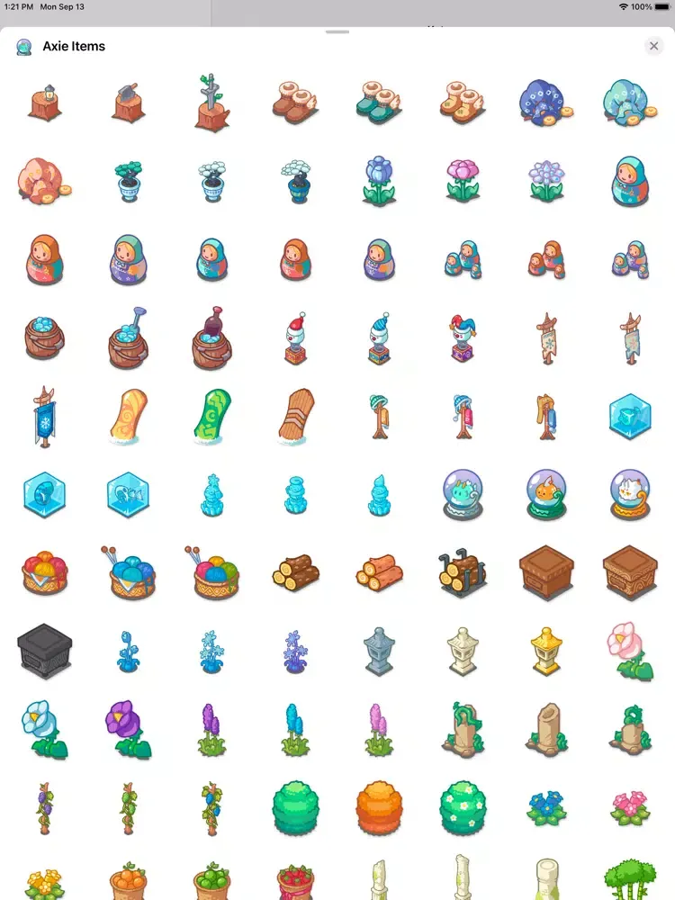 تصاویر Axie Infinity Items iPad 