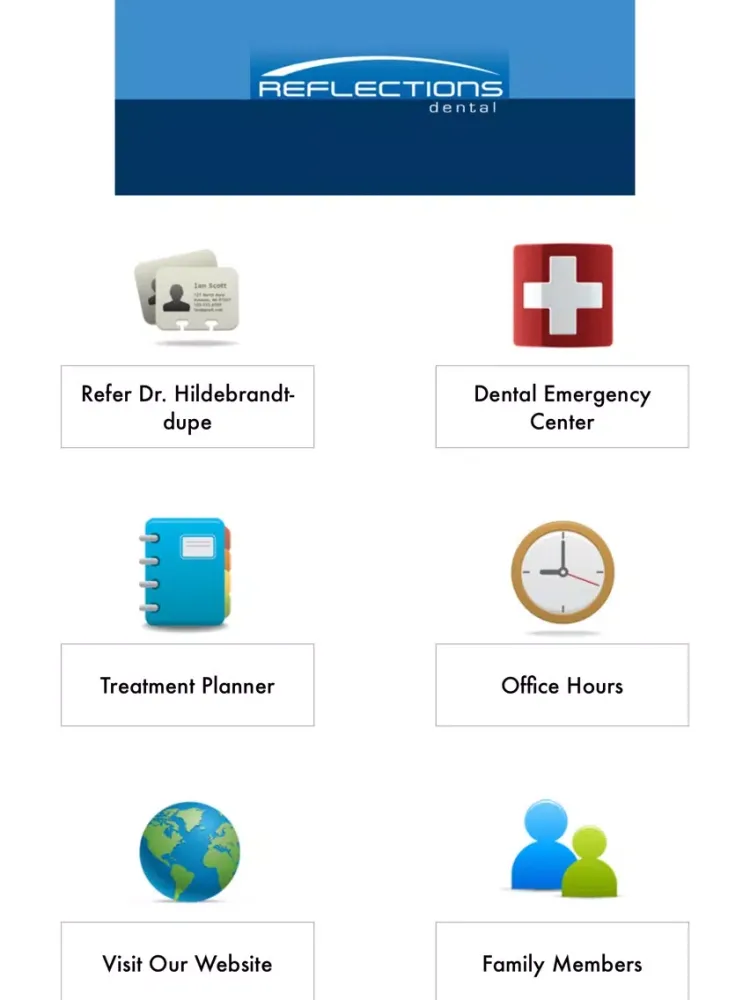 Capturas de pantalla de Reflections Dental iPad 