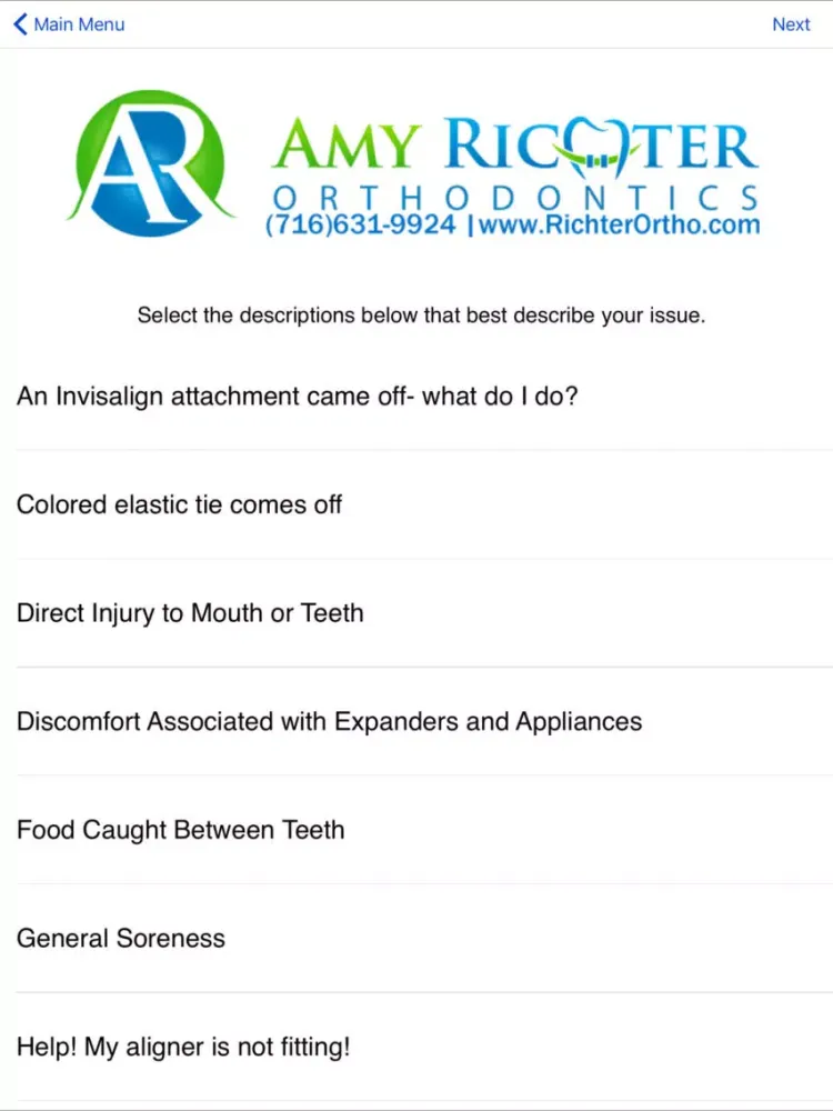 Скриншоты Amy Richter Orthodontics iPad 