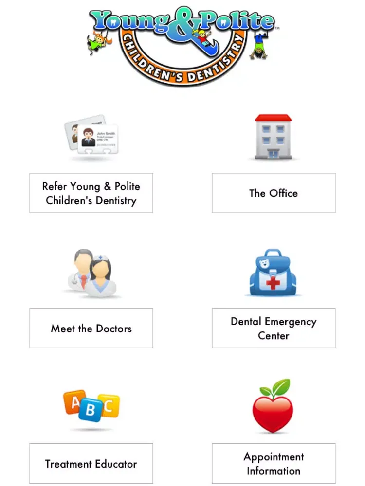Ảnh chụp màn hình của Young & Polite Children's Dentistry iPad 