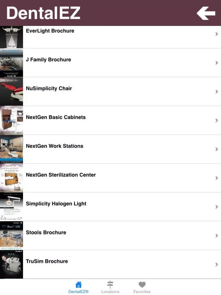 Zrzuty ekranu DentalEZ Group Sales Tools iPad 