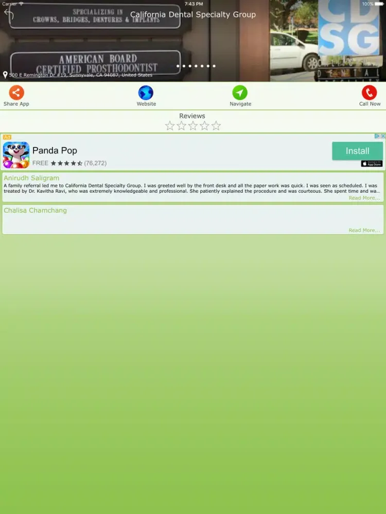 Dentist Finder : Nearest Dentist iPad  سکرین شاٹس