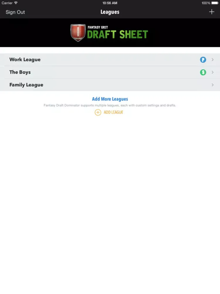 Zrzuty ekranu 2017 Draft Cheat Sheet - Fantasy Grit iPad 