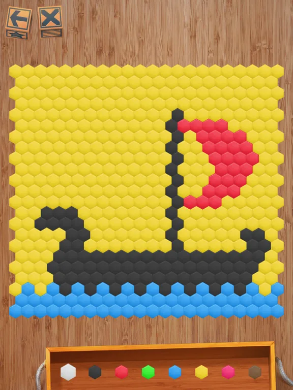 Capturas de tela do Hexagonal Mosaic iPad 