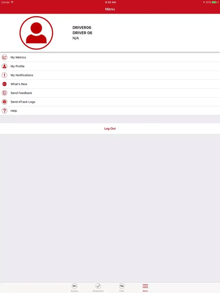 Capturas de pantalla de eTrack iPad 